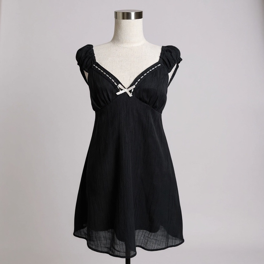 Indulge 90’s Y2K Babydoll Empire Waist Lingerie Mini Dress Small - Picture 2 of 6